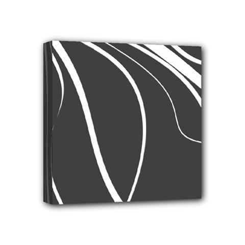 Black And White Elegant Design Mini Canvas 4  X 4  by Valentinaart