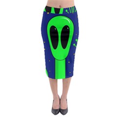 Alien  Midi Pencil Skirt