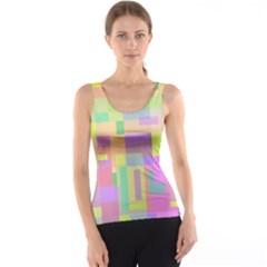 Pastel Colorful Design Tank Top by Valentinaart