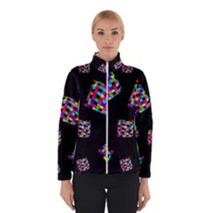 Flying  Colorful Cubes Winterwear by Valentinaart
