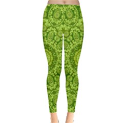 Magic Flowers In  The Deep Valley Of Paradise Leggings  by pepitasart