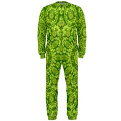 Magic Flowers In  The Deep Valley Of Paradise Onepiece Jumpsuit (men)  by pepitasart