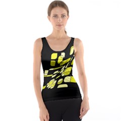 Yellow Abstraction Tank Top by Valentinaart