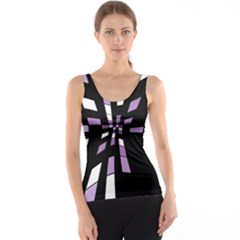 Purple Abstraction Tank Top by Valentinaart