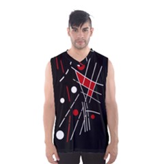 Artistic Abstraction Men s Basketball Tank Top by Valentinaart