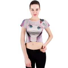 Sweet Tuesday Crew Neck Crop Top