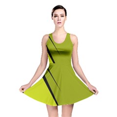 Yellow Elegant Design Reversible Skater Dress by Valentinaart