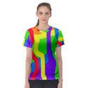 Rainbow abstraction Women s Sport Mesh Tee View1