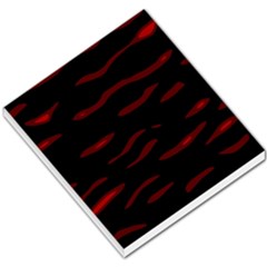 Red And Black Small Memo Pads by Valentinaart