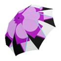 Purple geometric design Folding Umbrellas View2