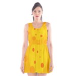 Abstract sun Scoop Neck Skater Dress