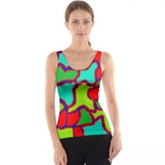 Colorful Abstract Design Tank Top by Valentinaart