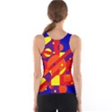 Blue and orange abstract design Tank Top View2