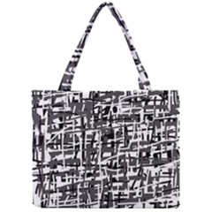 Gray Pattern Mini Tote Bag by Valentinaart
