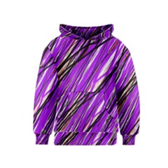 Purple Pattern Kids  Pullover Hoodie