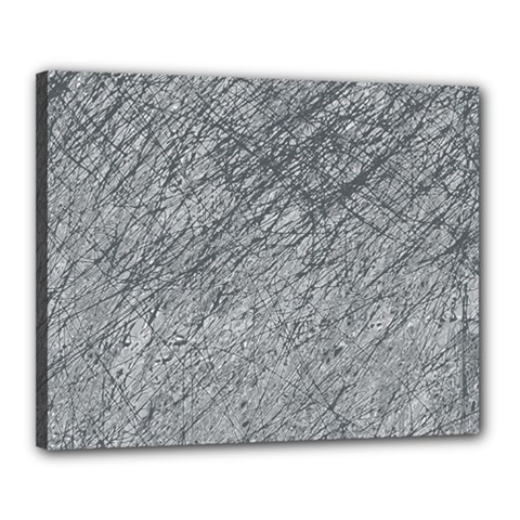 Gray Pattern Canvas 20  X 16  by Valentinaart