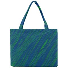 Green Pattern Mini Tote Bag by Valentinaart