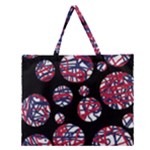 Colorful decorative pattern Zipper Large Tote Bag