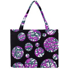 Purple Decorative Design Mini Tote Bag by Valentinaart