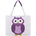 Purple transparetn owl Mini Tote Bag View1