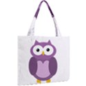 Purple transparetn owl Mini Tote Bag View2
