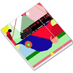 Abstract Train Small Memo Pads by Valentinaart