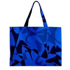 Blue Pattern Mini Tote Bag by Valentinaart