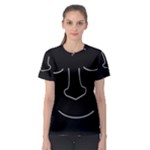 Sleeping face Women s Sport Mesh Tee