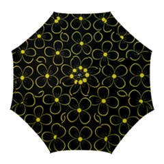 Yellow Flowers Golf Umbrellas by Valentinaart