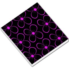 Purple Floral Pattern Small Memo Pads by Valentinaart