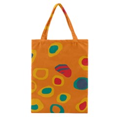 Orange Abstraction Classic Tote Bag by Valentinaart