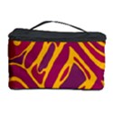 Orange abstract art Cosmetic Storage Case View1