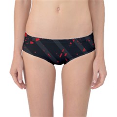 Black And Red Classic Bikini Bottoms by Valentinaart