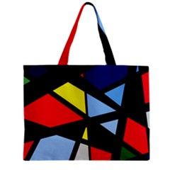 Colorful Geomeric Desing Zipper Mini Tote Bag by Valentinaart