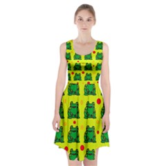 Green Frogs Racerback Midi Dress by Valentinaart