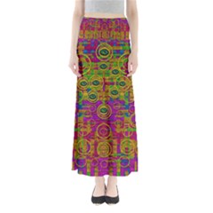 Carpe Diem In Rainbows Maxi Skirts by pepitasart