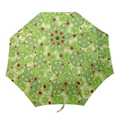 Green Christmas Decor Folding Umbrellas by Valentinaart