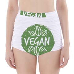 Vegan Label3 Scuro High-waisted Bikini Bottoms by CitronellaDesign