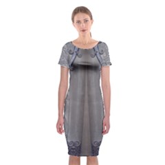 Watts Chapel (double Alt) Classic Short Sleeve Midi Dress by DeneWestUK