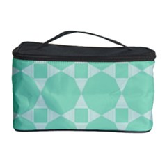 Mint Color Star - Triangle Pattern Cosmetic Storage Case by picsaspassion