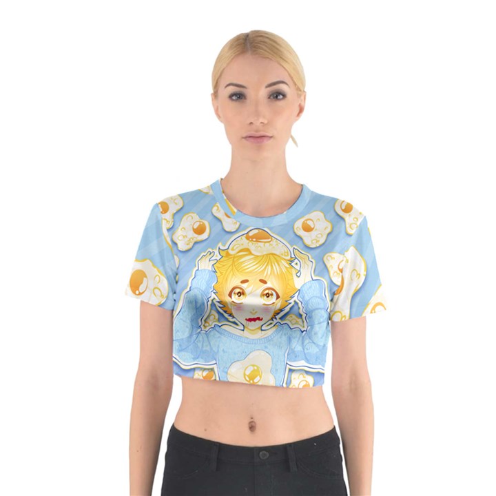 HUNGRY BOY - EGG - Cotton Crop Top
