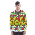 Crazy geometric art Hooded Wind Breaker (Men) View1