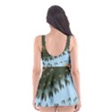 Sun-Ray Swirl Pattern Skater Dress Swimsuit View2