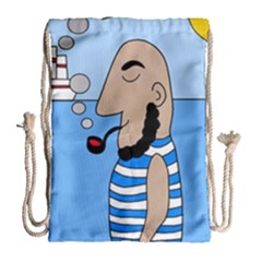 Sailor Drawstring Bag (large) by Valentinaart