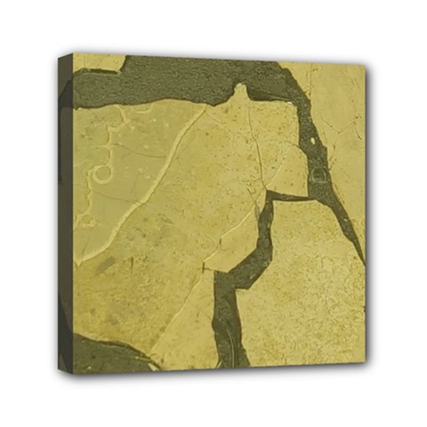 Stylish Gold Stone Mini Canvas 6  X 6  by yoursparklingshop