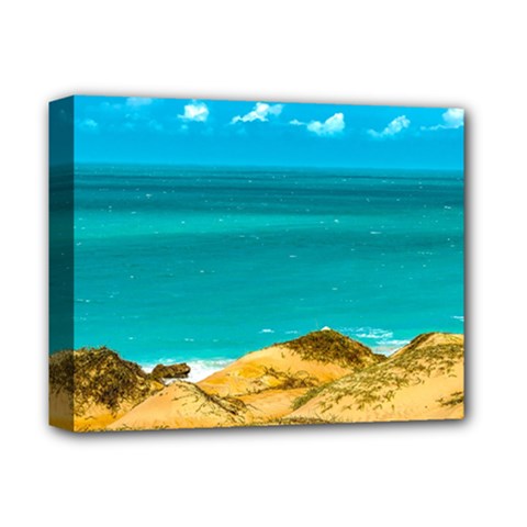 Dunes And Ocean Jericoacoara Brazil Deluxe Canvas 14  X 11  by dflcprints