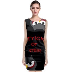 Trick Or Treat - Owls Classic Sleeveless Midi Dress by Valentinaart