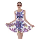 Stylized Floral Ornate Skater Dress