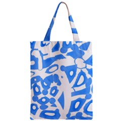 Blue Summer Design Zipper Classic Tote Bag by Valentinaart