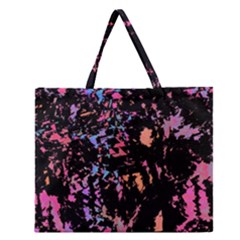 Put Some Colors    Zipper Large Tote Bag by Valentinaart